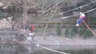 preview picture of video 'Kanishka doing River Crossing at Sattal Lake, Nainital'