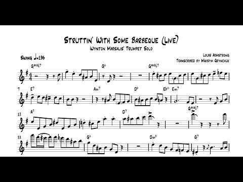 Wynton Marsalis - Struttin' With Some Barbecue (Live) Trumpet Solo
