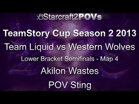 SC2 HotS - TeamStory Cup S2 2013 - Team Liquid vs WW - LB - Map 4 - Akilon Wastes - Sting