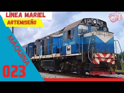 Tren de Artemisa rumbo a la capital por línea Mariel 👍📸.