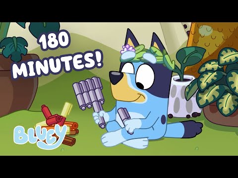 🔴LIVE: Time to Have Fun Outdoors! ☀️🌳 | 3 HOURS! | Funniest Playtime 😆💙 | Bluey