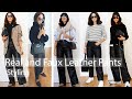 Real and Faux Leather Pants | Pros and Cons | Styling Nanushka Vegan and H&M Genuine Leather Pants