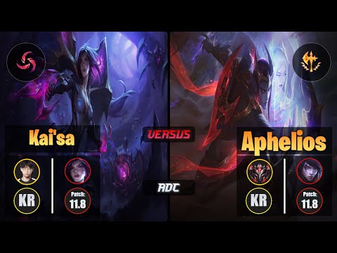 Zenit KAI'SA (ADC) [Hail of Blades] VS APHELIOS - Grandmaster KR Patch 11.8