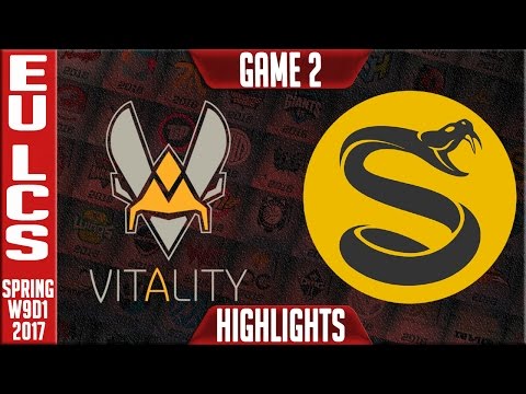 Vitality vs Splyce Game 2 Highlights - EU LCS W9D1 Spring 2017 - VIT vs SPY G2