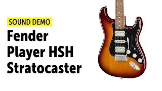 Video thumbnail for Fender Player HSH Stratocaster - Sound Demo (no talking) by Guitar Bonedo