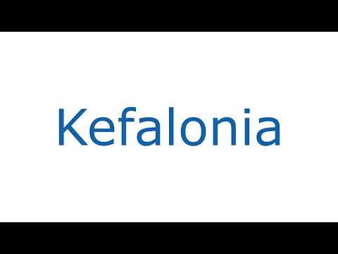 How To Pronounce Kefalonia With Greek Accent