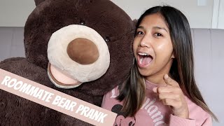 ROOMMATE PRANK - GIANT BEAR SCARE **TWICE**