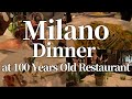 ENG)TRAVLOG #historical #dinner in #milan #italy #solferino #4k #cafevlog