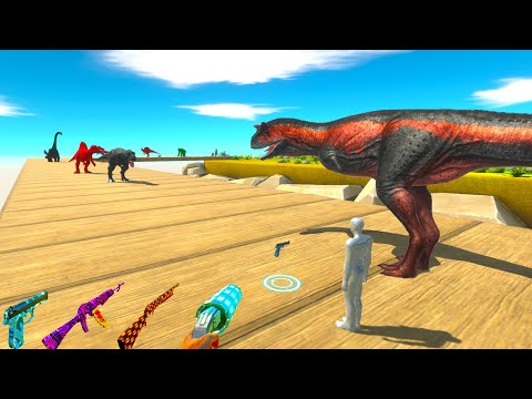 FPS AVATAR & CARNOTAURUS RESCUE MISSION - Animal Revolt Battle Simulator