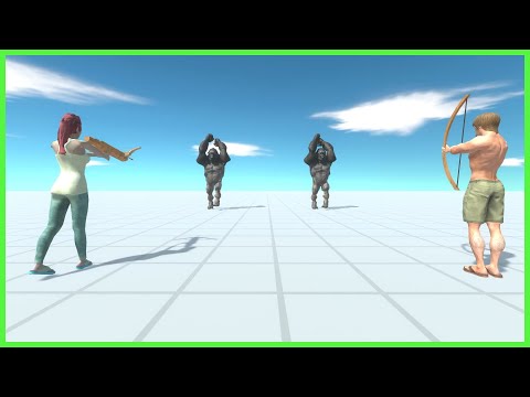 Archie The Archer And Crossbow Aneko ONE HIT Compare -- Animal Revolt Battle Simulator