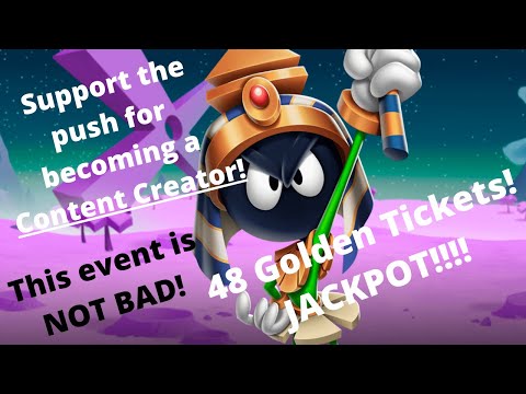 Looney Tunes World of Mayhem | New LEGENDARY EVENT! 48 GOLDEN TICKETS AND JACKPOT!