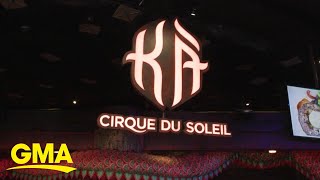 Behind the scenes of 'KÁ' by Cirque du Soleil l GMA