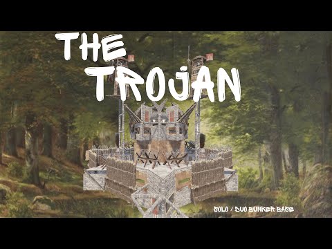 The Trojan - Best DEFENDABLE SOLO BUNKER BASE in RUST [PATCHED]