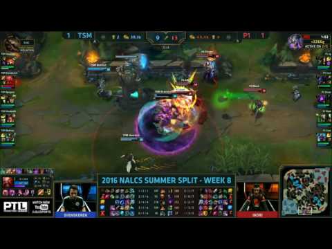 TSM vs Phoenix1 Highlights Game 3, W8 D2 NA LCS Summer 2016 S6, TSM vs P1 G3