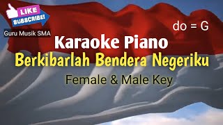 Download lagu Karaoke Berkibarlah Bendera Negeriku - Gombloh ( Female & Male Key )  Do = G mp3