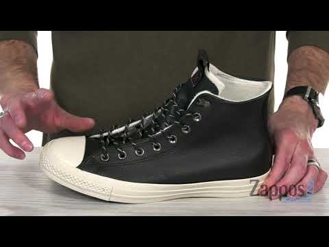 Converse Chuck Taylor All Star Leather Hi black auf ✓ Converse Chuck Taylor All Star Leather Hi black auf ✓