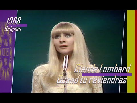 eurovision 1968 Belgium 🇧🇪 Claude Lombard - Quand tu reviendras ᴴᴰ