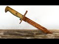 Rusty WW2 Knife US M1 Garand Bayonet Restoration