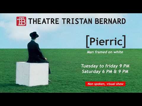 Pierric, Man framed on white - Theatre Tristan Bernard