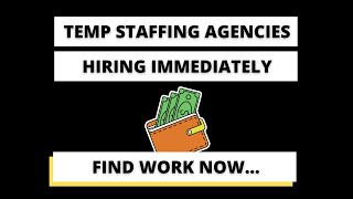 These Temp Agencies Help You Find Work Now (In person and remote)