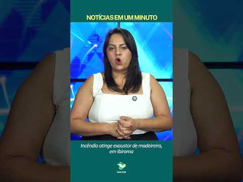 Ibirama: Funcionários usam empilhadeira para conter incêndio em madeireira no Bela Vista