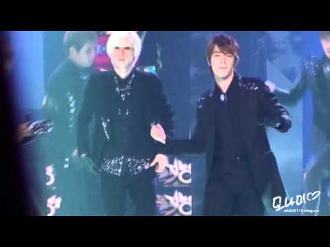 [Fancam HD] 110923 KBS Music Bank - A-CHA recording cut (kyu focus)