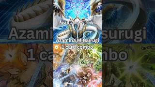 Azamina Mitsurugi 1card combo feat Charmer Quartet in Bloom post Blazing Dominion 2026 TCG Yugioh