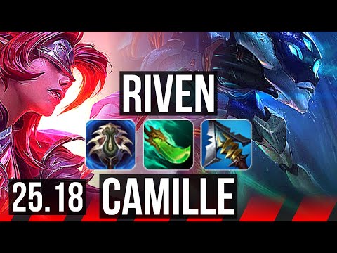 RIVEN vs CAMILLE (TOP) | 7 solo kills, 900+ games | KR Master | 25.18