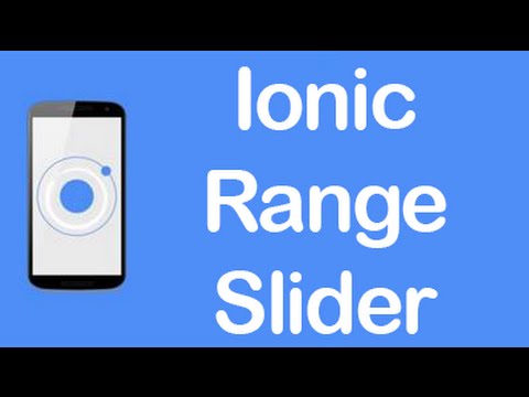 Ionic CSS Components Range Slider