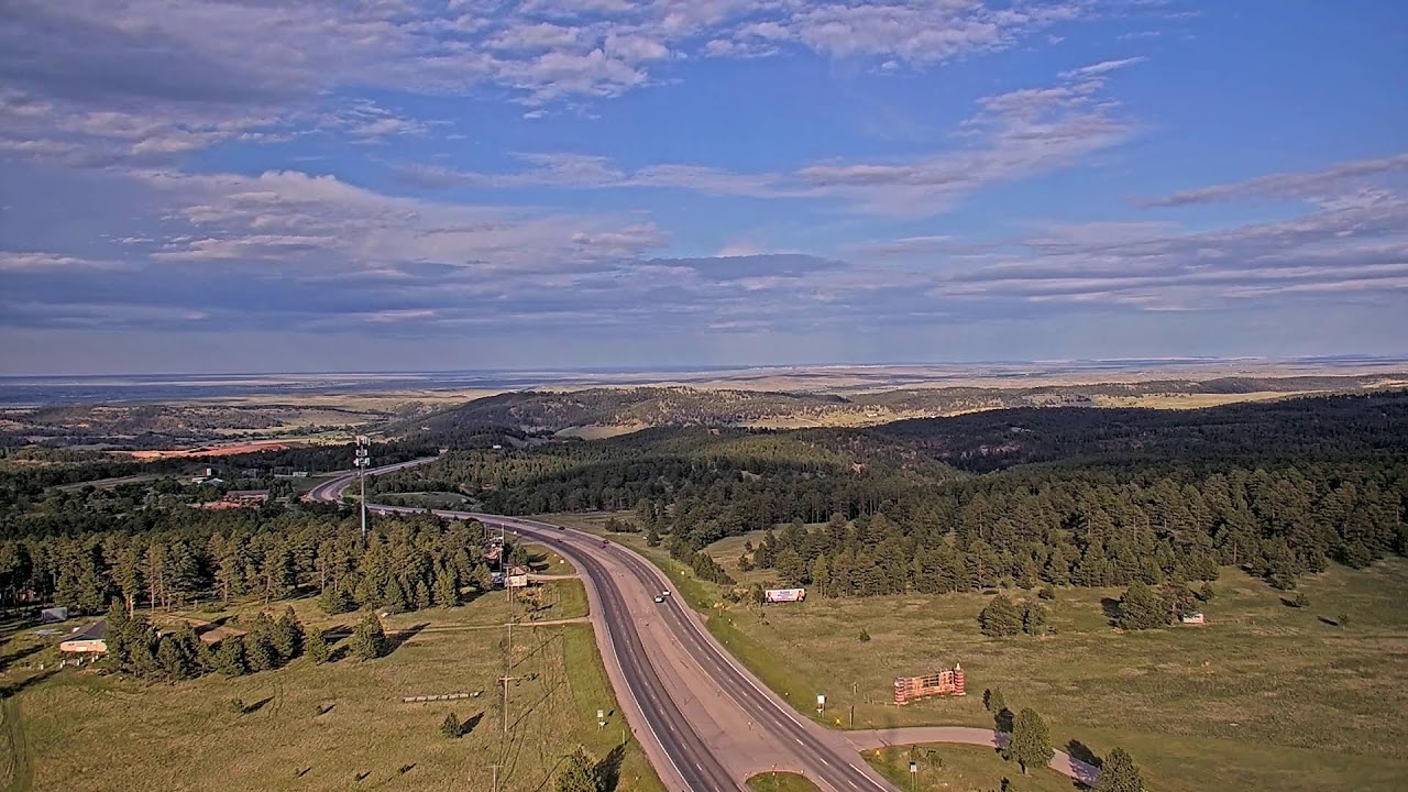 Live webcam view of Highway 16 Black Hills Overlook