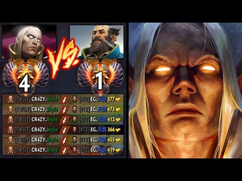 AMAZING RANK 4 BRYLE INVOKER vs RANK 1 ARTEEZY KUNKKA MID | INSANE GAME 26 KILLS | Dota 2 Invoker