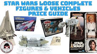 Vintage Star Wars Price Guide | Loose Complete Action Figures & Vehicles