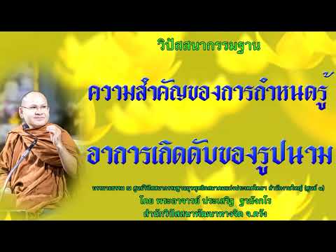 ความสำคัญของการกำหนดรู้อาการเกิดดับของรูปนาม โดย พระอาจารย์ประเสริฐ ฐานังกโร103/62