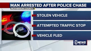 Two people arrested after police chase in McPherson