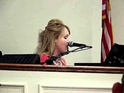 Candance Voyles singing "He's the Only Reason I Live"