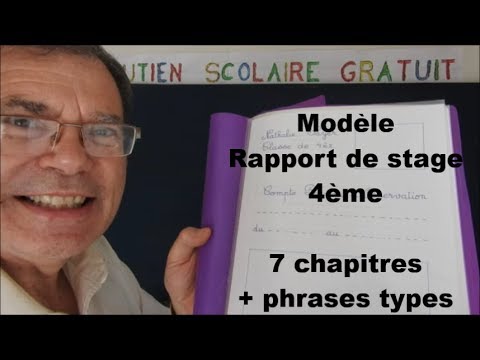 Rapport de stage 4ème : Plan type modèle d’observation + phases types
