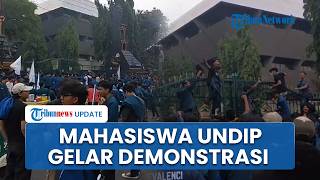 Ratusan Mahasiswa Undip Gelar Aksi Demonstrasi di Kantor Gubernur Jateng, Tuntut Reformasi