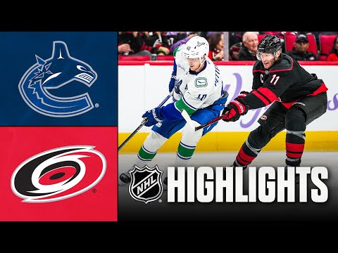 Vancouver Canucks vs. Carolina Hurricanes | NHL Highlights | November 14, 2025