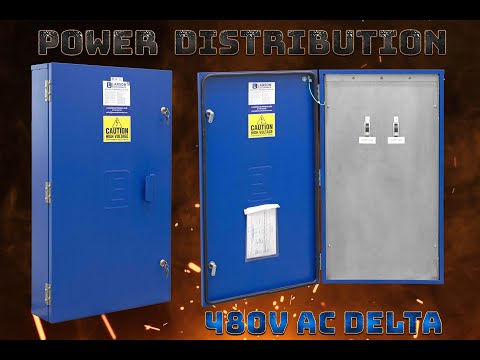 Power Distribution Panel, 480V Delta 3PH, 600A MLO Panel