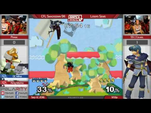 CFL Smackdown 94 Melee - Pengie (Fox) vs SS Colbol (Marth) - Losers Semis