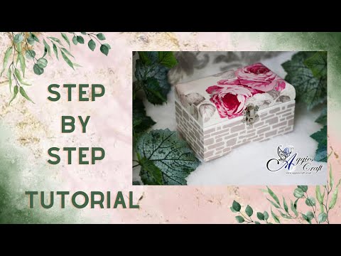 Decoupage Tutorial - Wooden Tea Box - DIY