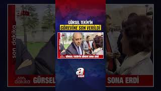 Gürsel Tekin'in Görevi Sona Erdi | A Haber