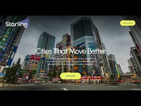 Starling Technologies website - "Cities That Move Better"