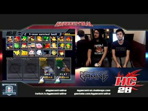 HC28 Melee Losers Semi-Finals: Man (Marth) vs Plat (Fox)