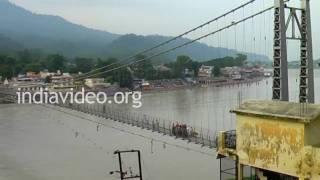 Lakshman Jhula  a suspension bridge across Ganga, Rishikesh 