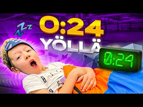 YÖTÄ SUPERPARKISSA 9-VUOTIAAN KANSSA! 😂