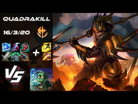JUNGLE Jarvan IV vs Amumu [QUADRAKILL] - EU Grandmaster Patch 14.17