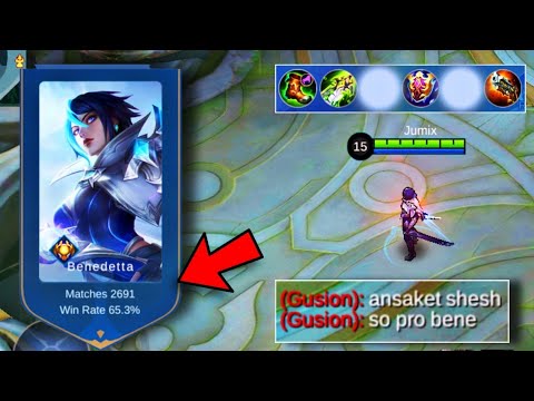 BENEDETTA 2.6k+ MATCHES 100% PHYSICAL DAMAGE BUILD FOR SEASON 25 | Mobile Legends