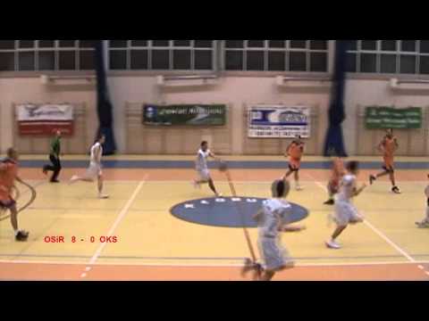OZKosz Cz-wa  Liga Okręgowa  2011/2012  II runda  16.01.12  OSiR Kłobuck - OKS Olesno  1 kwarta