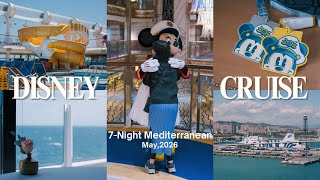 ディズニードリーム号で過ごす結婚10周年の記念旅行🚢波の音に癒やされるベランダ客室 | Mediterranean cruise